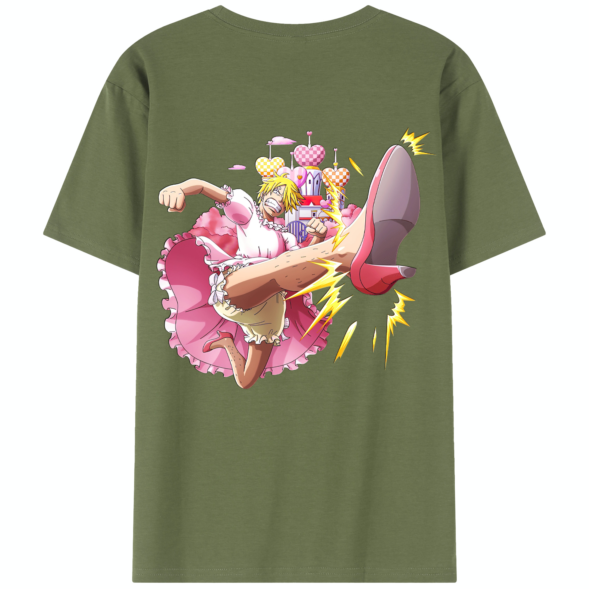 ワンピース サンジ ONE PIECE Sanji 綿100％半袖Tシャツ（背面プリント）